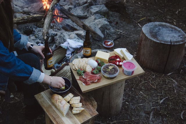 repas en camping