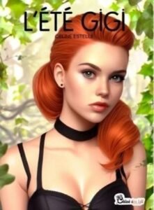 Image stylisée du roman L'été Gigi de Céline Estelle, avec une femme rousse et élégante