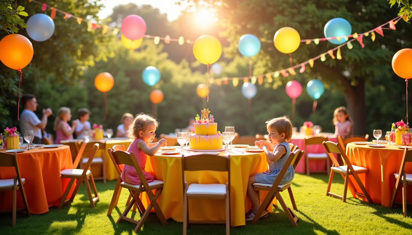 Comment équiper une fête d’anniversaire avec la location de matériel de réception